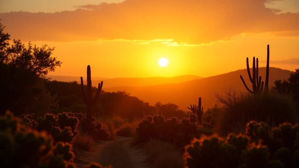 Puesta de sol sobre el Bosque Seco de Guánica